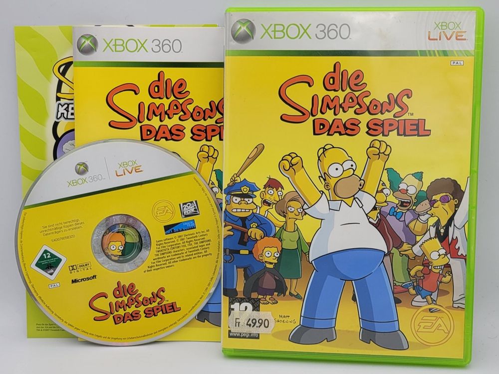 Die Simpsons Das Spiel Xbox 360 Kaufen auf Ricardo