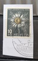 Briefmarke Pro Juventute 1943 10+5 Helvetia Silberdistel