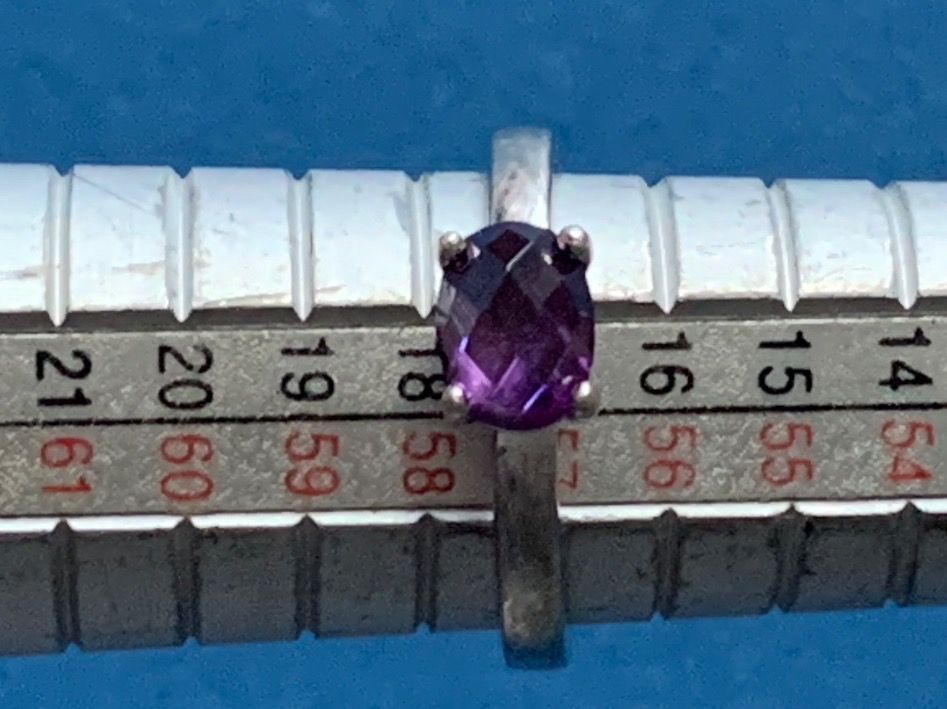 Fossil Anelli: Silberring violett OVAL (57) – Usato da Dittingen venduto da Bijoubelle 6