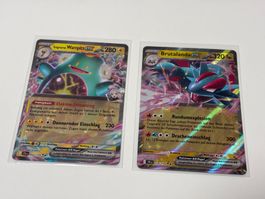 Pokemon Karten - 2 EX-Karten aus Reisegefährten (JTG) - DE