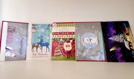 Weihnachtskarten – 5 Stück, schöne Motive, zum Beschriften