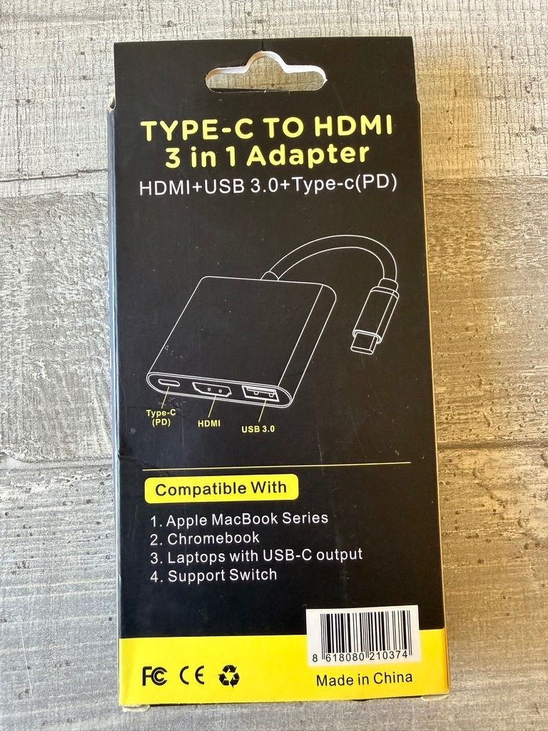 Adattatori: USB-C Adapter HDMI + USB 3.0 + Type-C (PC) – Nuovo (secondo la descrizione) da Schaffhausen venduto da mka999 3