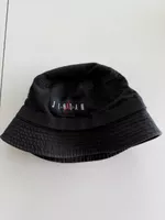 Jordan Fischerhut schwarz Baumwolle guter Zustand Unisex