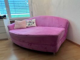 Pinkes Plüsch Sofa