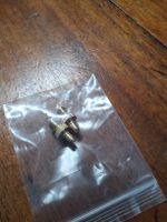double adaptateur SMA - TS9 neuf en cuivre doré