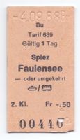 Schiff-Billette Spiez - Faulensee