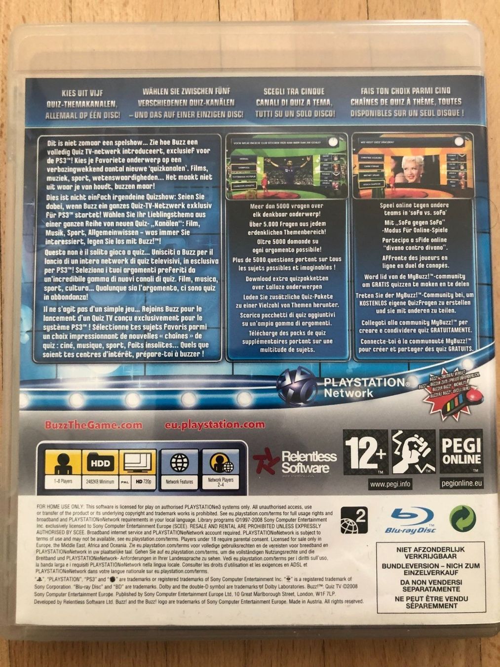 Sony Giochi: Buzz! Quiz TV - PS 3 – Usato da Nussbaumen AG venduto da Pika-Shop 1