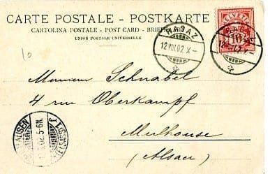 Cartoline postali: Pfäfers, Bad Pfäfers, Felsenthor – Usato da Ottikon b.Kemptth. venduto da Neptun1974 1