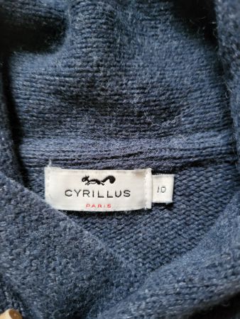 Cyrillus  Pull  chaud 140 cms  / 10 ans  - Coton / Laine 11%