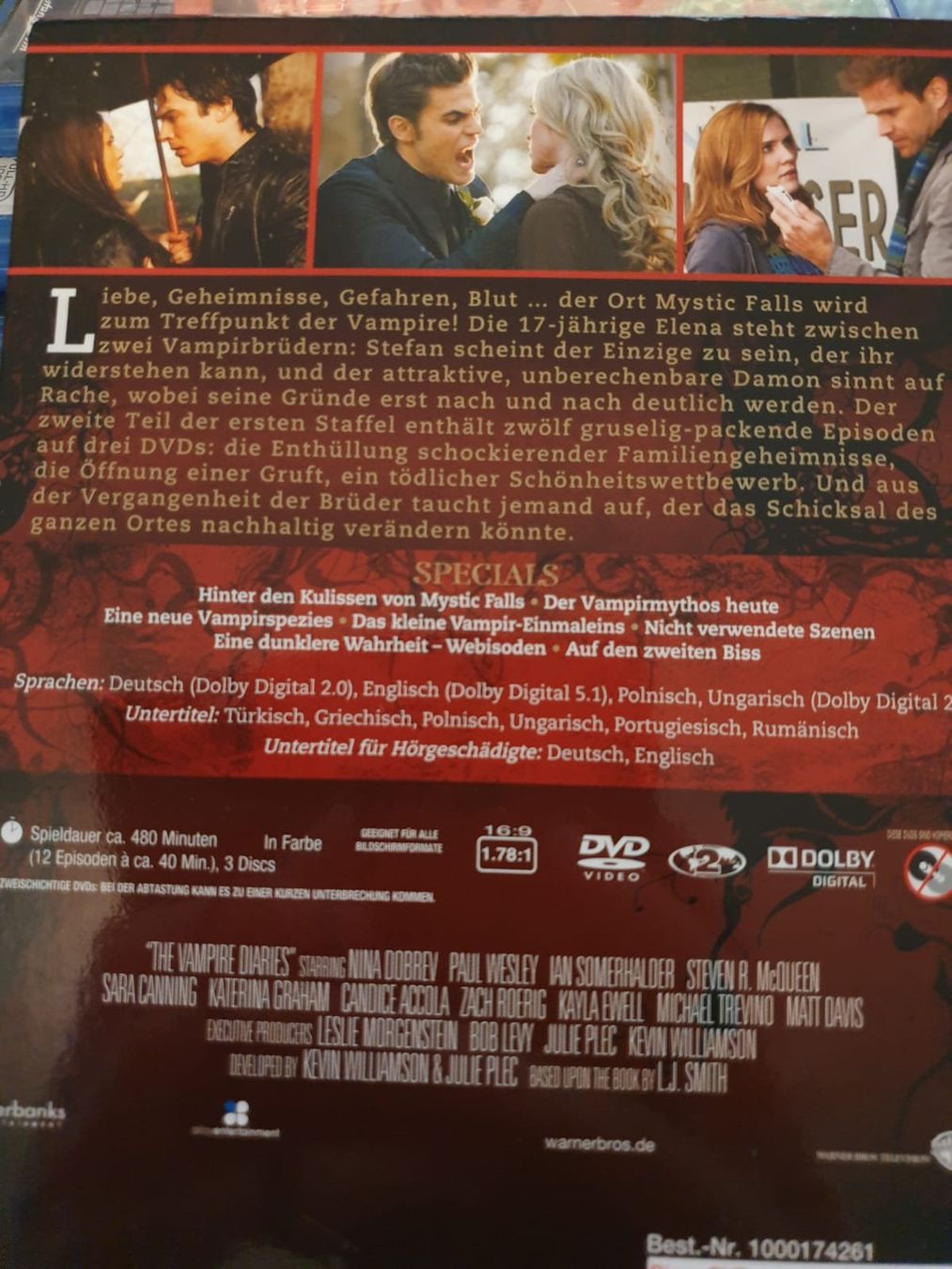 Alle DVDs: The Vampire Diaries Die erste Staffel teil 2 – Gebraucht aus Zollikofen von wir_verkaufen 1