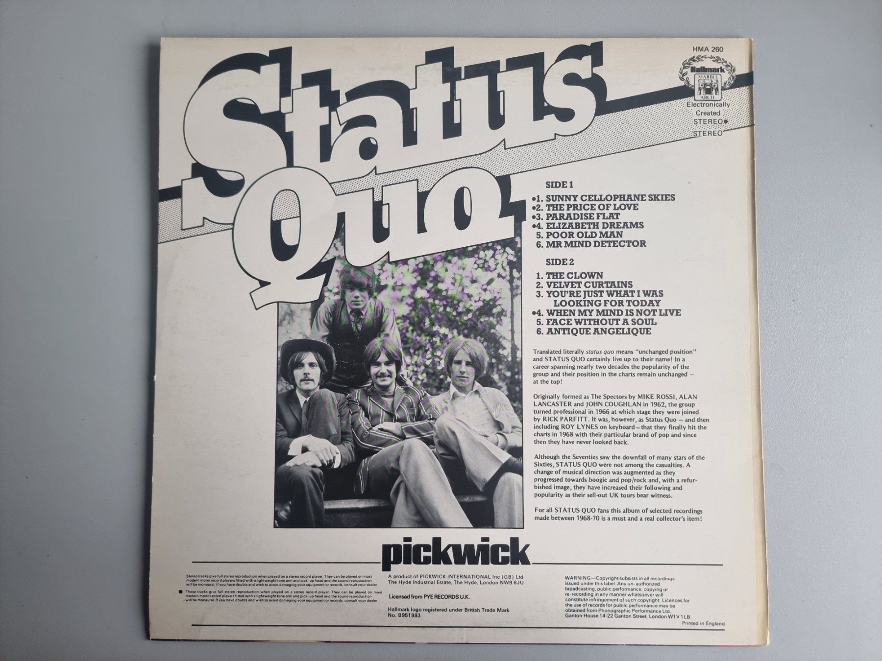 Schallplatten: LP Status Quo – Status Quo – Gebraucht aus Schaffhausen von Kellerrassel 2