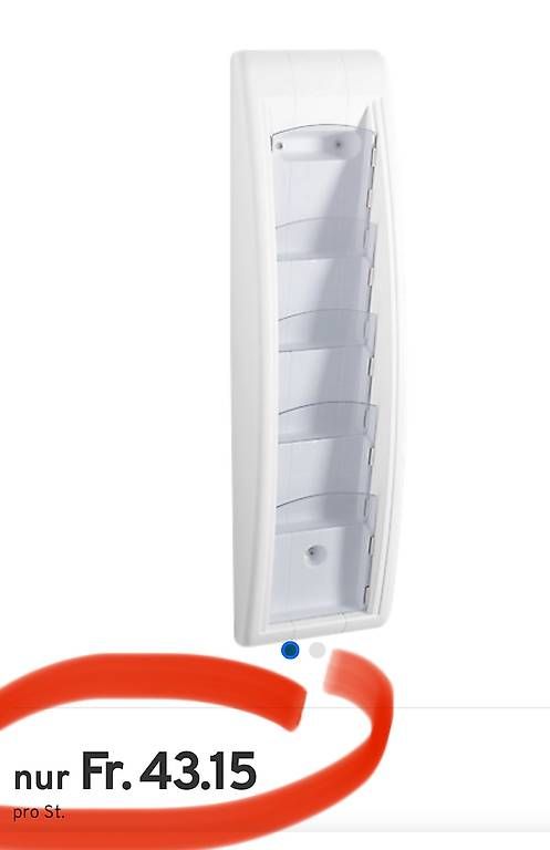 Altri mobili per ufficio: 2Stk. Prospektwandhalter Quickfit, 5 Fächer,  DIN 1/3 A4 – Nuovo e nell'imballaggio originale da Necker venduto da liq24 1