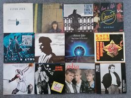 60 x 7" SINGLES POP-ROCK 80ER JAHRE
