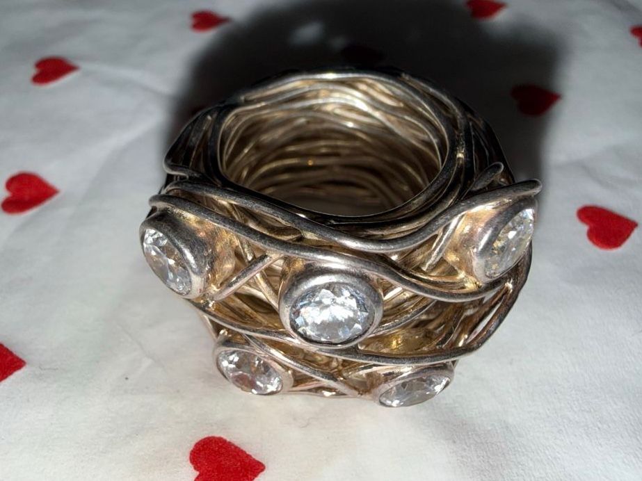 Anelli: Gigantischer 925 Silber Ring  Silber Fingerring – Usato da Goldach venduto da Messerguru 1