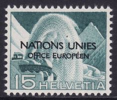 Dienstmarke UNO SBK-Nr. 3 (Aufdruck 1950) ungebraucht *