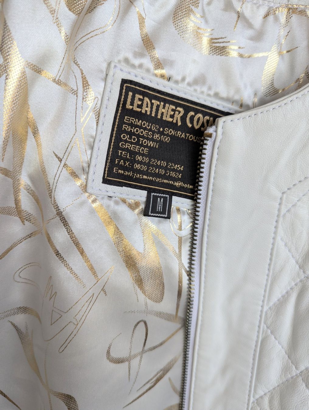 Giacche: Lederjacke weiss, Grösse M – Usato da Bertschikon Gossau venduto da Tokibunny 2