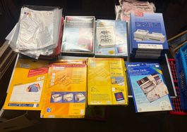 Büromaterial Bündel Kopier Etiketten Folien Papier neu