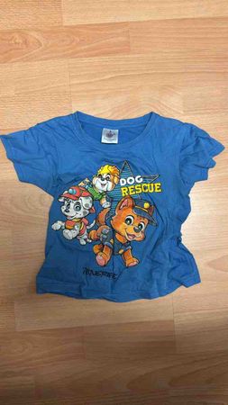 Kinder T-Shirt Paw Patrol blau Gr. 76-86 gebraucht