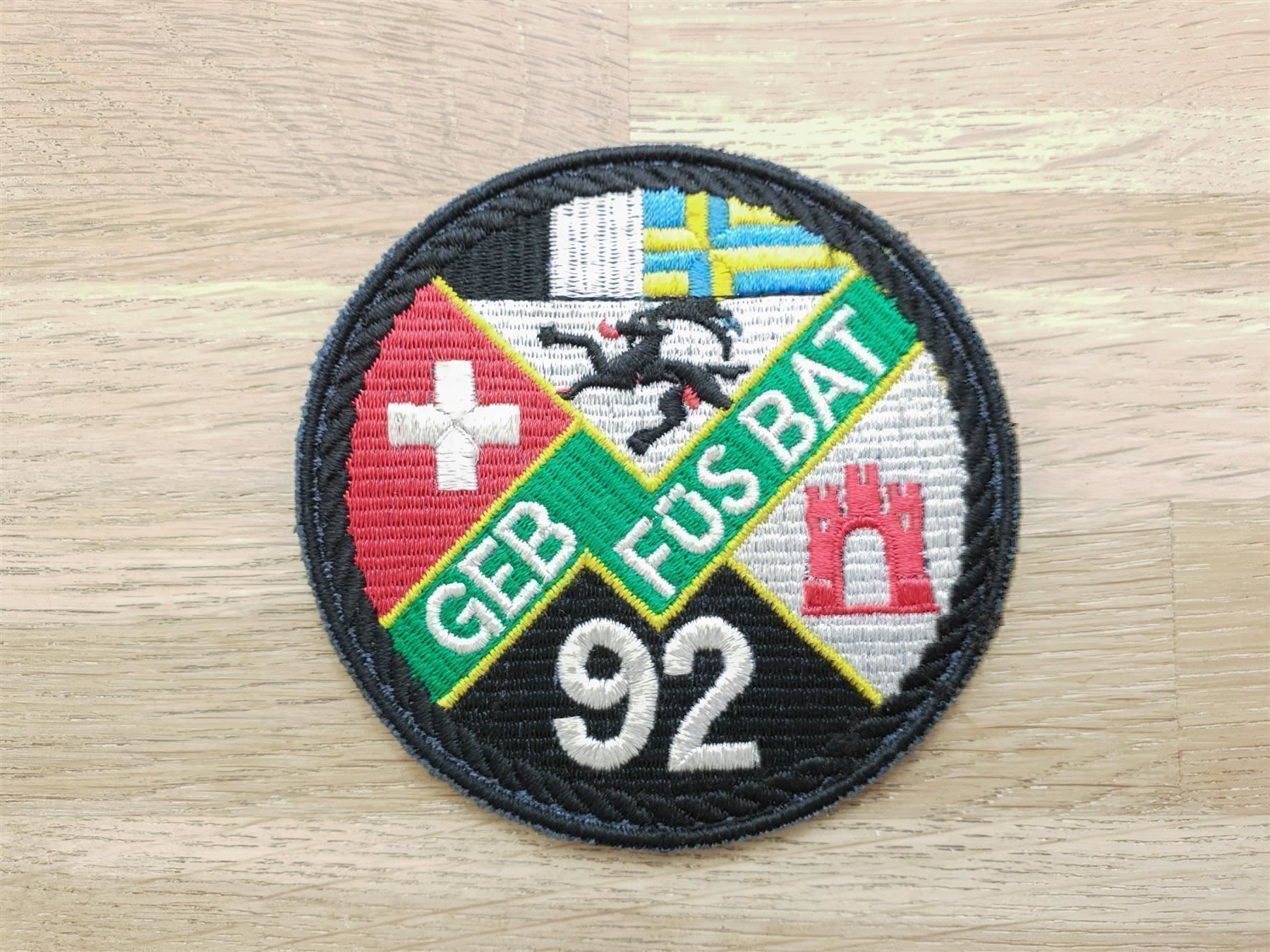 Placchette & Badge: Badge Geb Füs Bat 92 schwarz – Usato da Erlinsbach venduto da S700