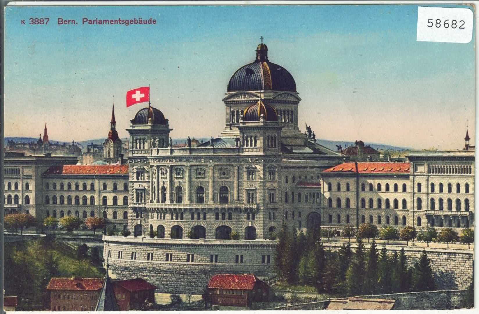 Cartoline postali: Bern - Parlamentsgebäude - Litho – Usato da Ettingen venduto da Kartenplanet