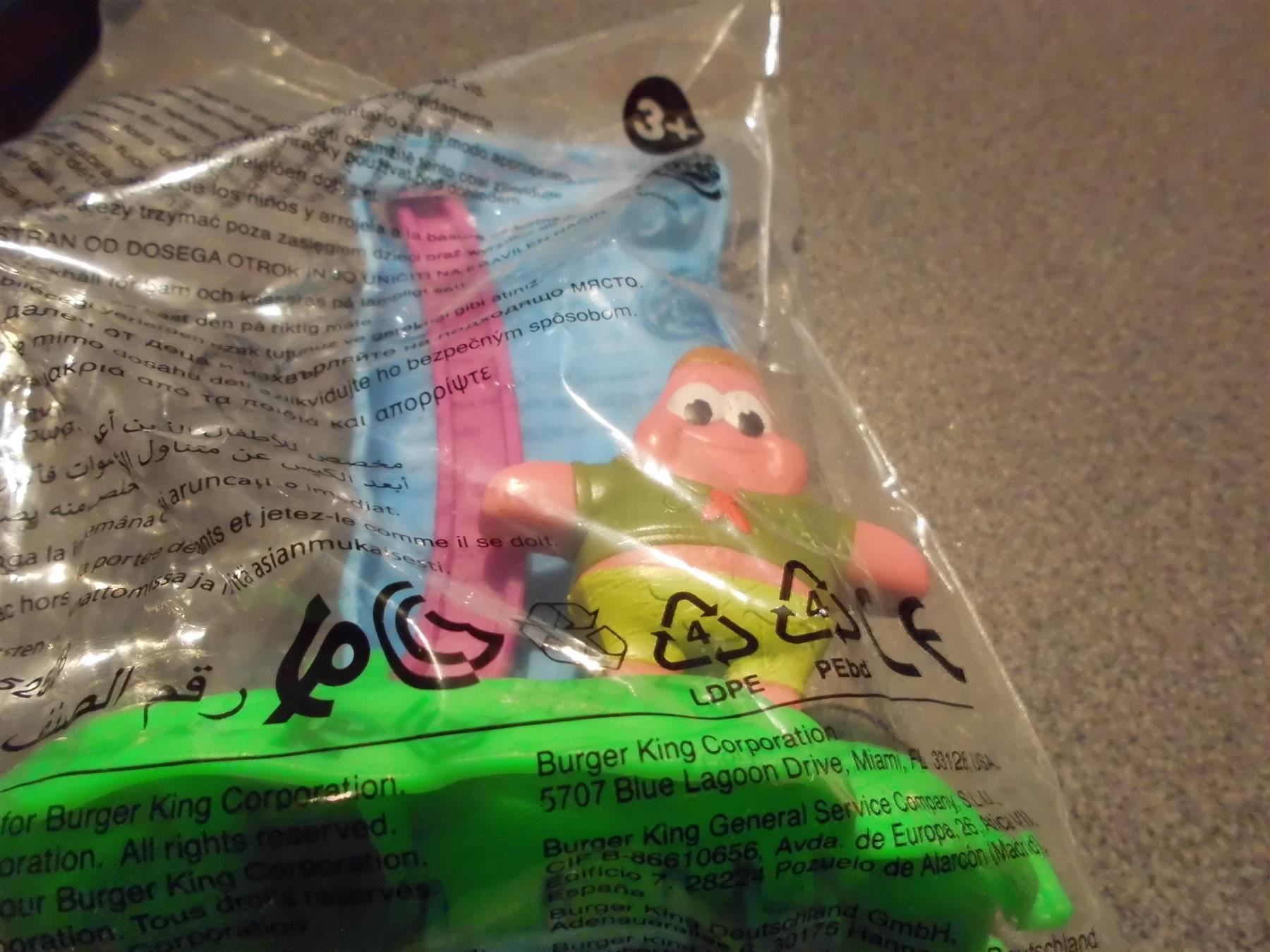 Spielzeuge: Patrick Star, Spongebob, Burger King – Gebraucht aus Zürich von Motzkuh