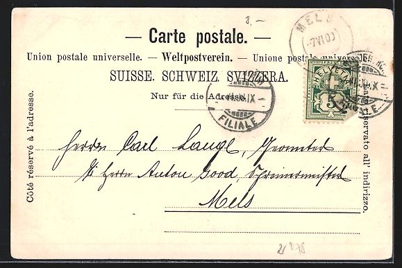 Cartes postales: AK Winterthur, Partie am Bahnhof, 1900 – D'occasion à Berlin par bartko-reher 1