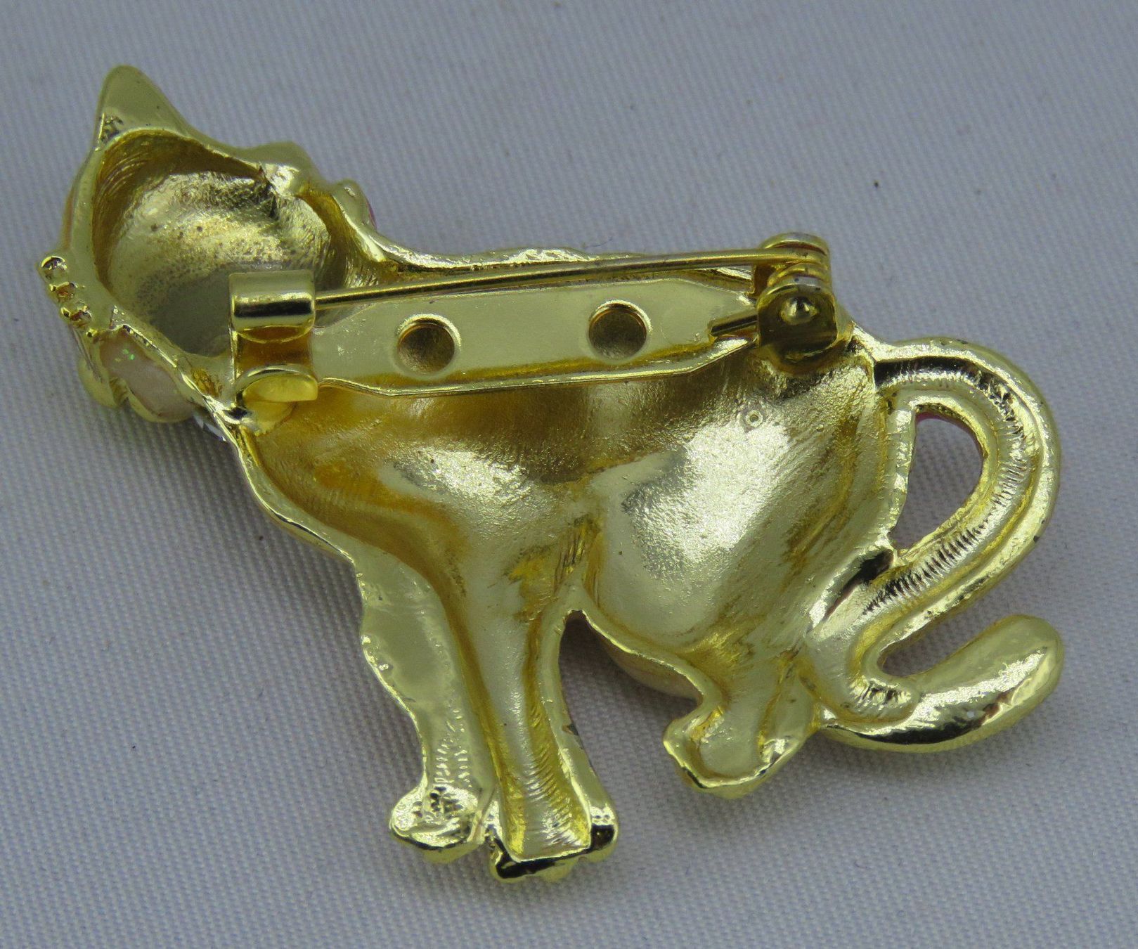 Broschen & Nadeln: Brosche - KATZE mit Glitzersteinen - Neu – Neu und originalverpackt aus Grenchen von Yamahwildstar16 5