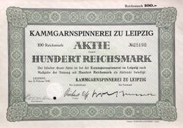 Kammgarnspinnerei zu Leipzig, Leipzig - 1938
