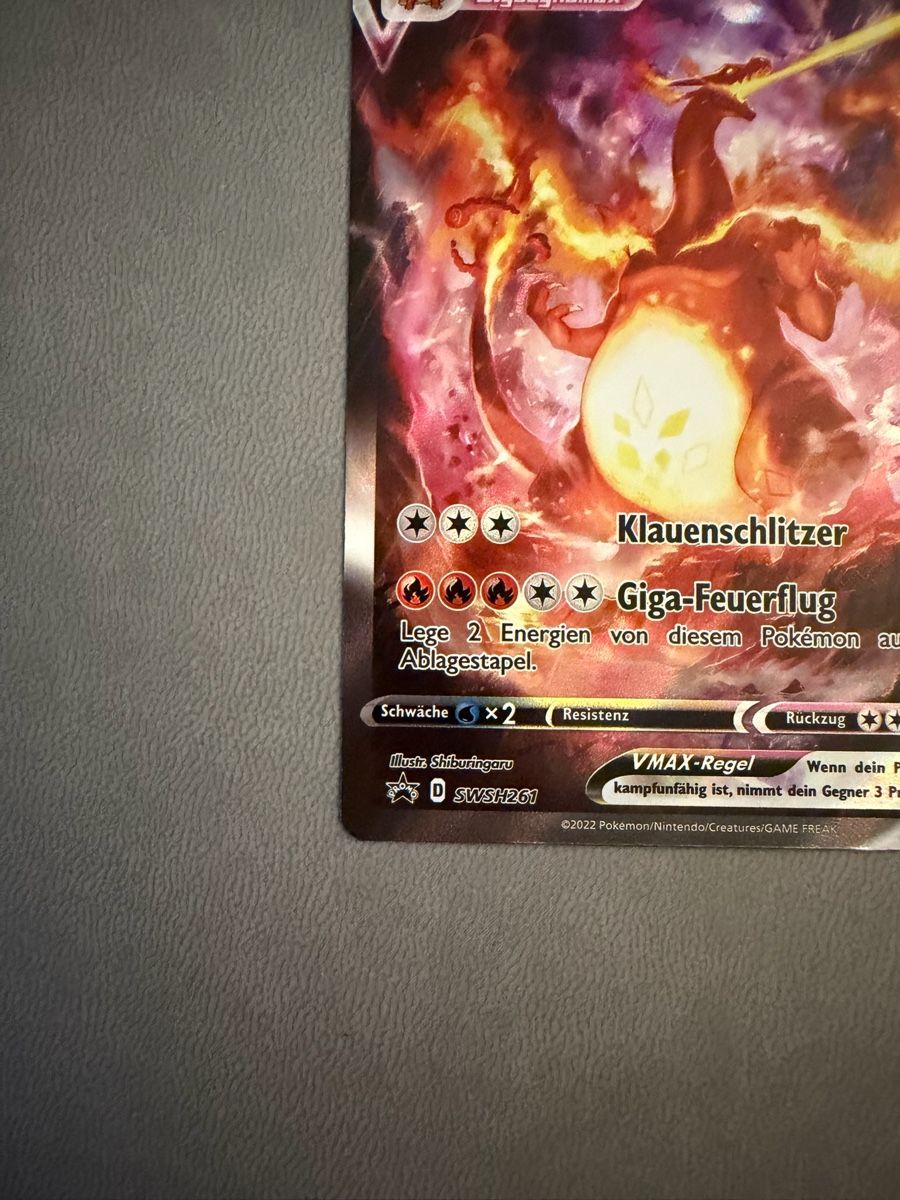 Pokémon Carte collezionabili: Glurak VMAX (SWSH 261) – Usato da Biel/Bienne venduto da SeeLoewe55 5