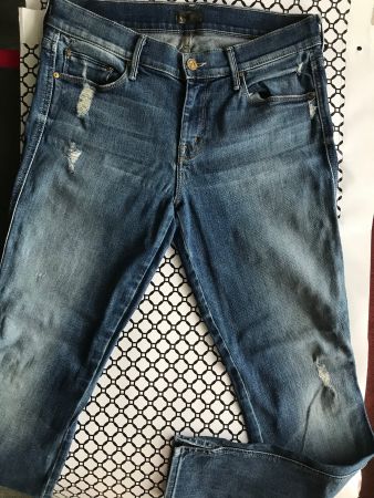 Mother Jeans, Grösse 29, blau, Style destroyed