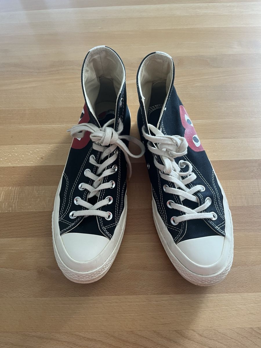 Converse Chaussures hommes: Comme des Garcons Play Sneakers, schwarz, Gr. 8 – D'occasion à Meilen par Krokodil307