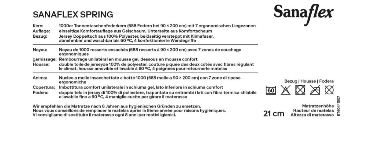 Materassi: Matelas sans flex micasa – Nuovo e nell'imballaggio originale da Carouge GE venduto da Leeleelee2 2