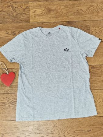 T-Shirt Alpha Industries grau meliert Grösse L neuwertig