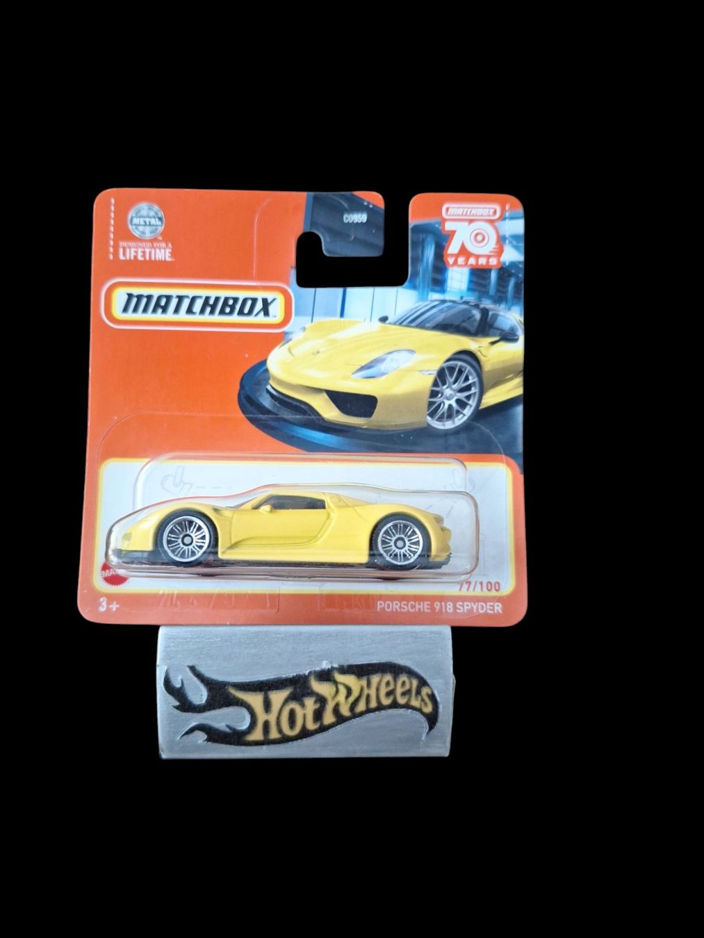 Matchbox Modellini d'auto: Matchbox 2023 Porsche 918 Spyder 77/100 S – Nuovo e nell'imballaggio originale da Adlikon venduto da Mmartin0
