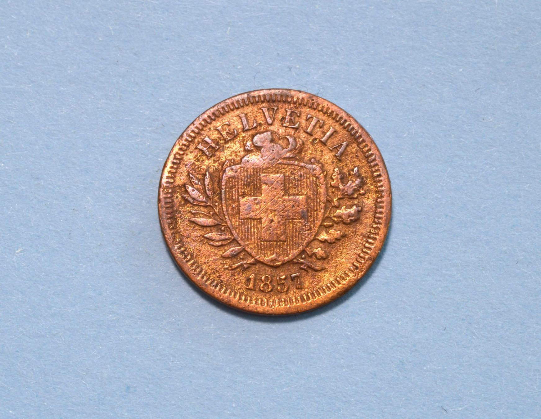 Tutti le monete: 1 Rappen 1857 – Usato da Oberglatt ZH venduto da dil_85sh