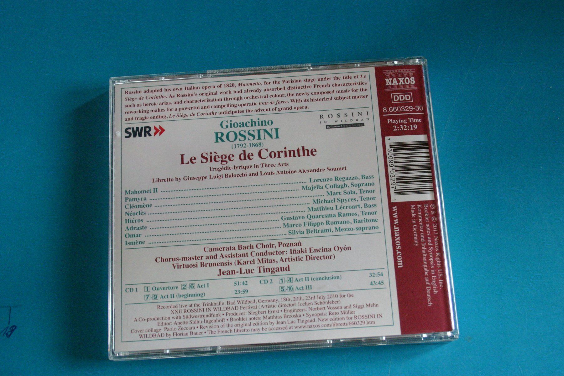 CDs: ROSSINI LE SIEGE DE CORINTHE – D'occasion à Winkel par Gallica 1