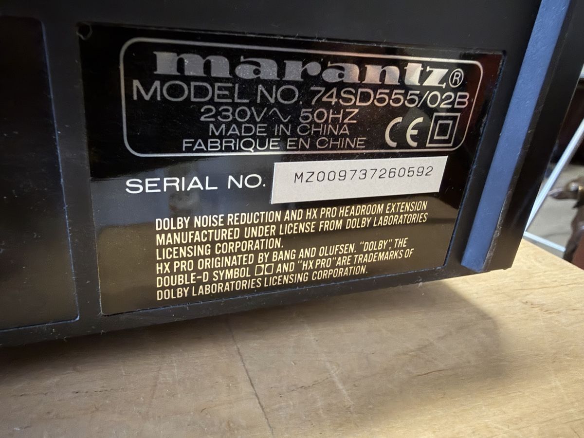 Marantz Sistemi audio & multimediali: Marantz SD555 Kassettendeck - Stereo Double Deck! Top! – Usato da Strengelbach venduto da RaenAntikDesign 4