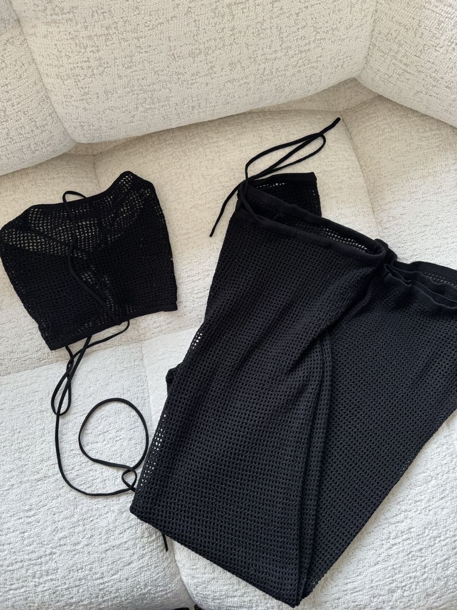 Kleiderpakete: Black Crochet Beach Set – 2 Pieces – Gebraucht aus Zürich von di_archive 1