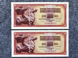Belgrad 1986 - Jugoslawien - Dinara UNC - FRIEDENSDENKMAL