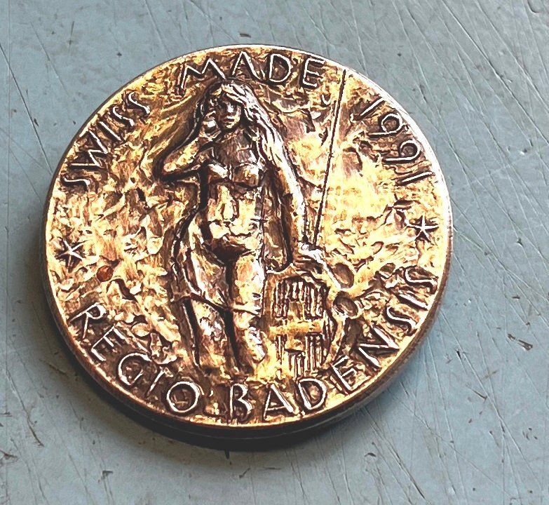 Placchette & Badge: Swiss Made 1991, Regio Badensis – Usato da Obernau venduto da Wgnom