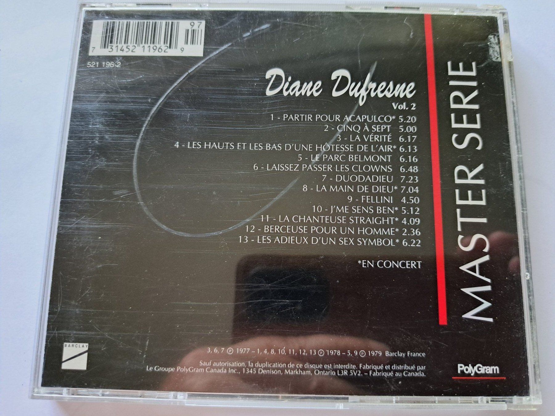 CD: Cd Master série - Diane Dufresne volume 2  – Usato da Pully venduto da bro_n52j 1