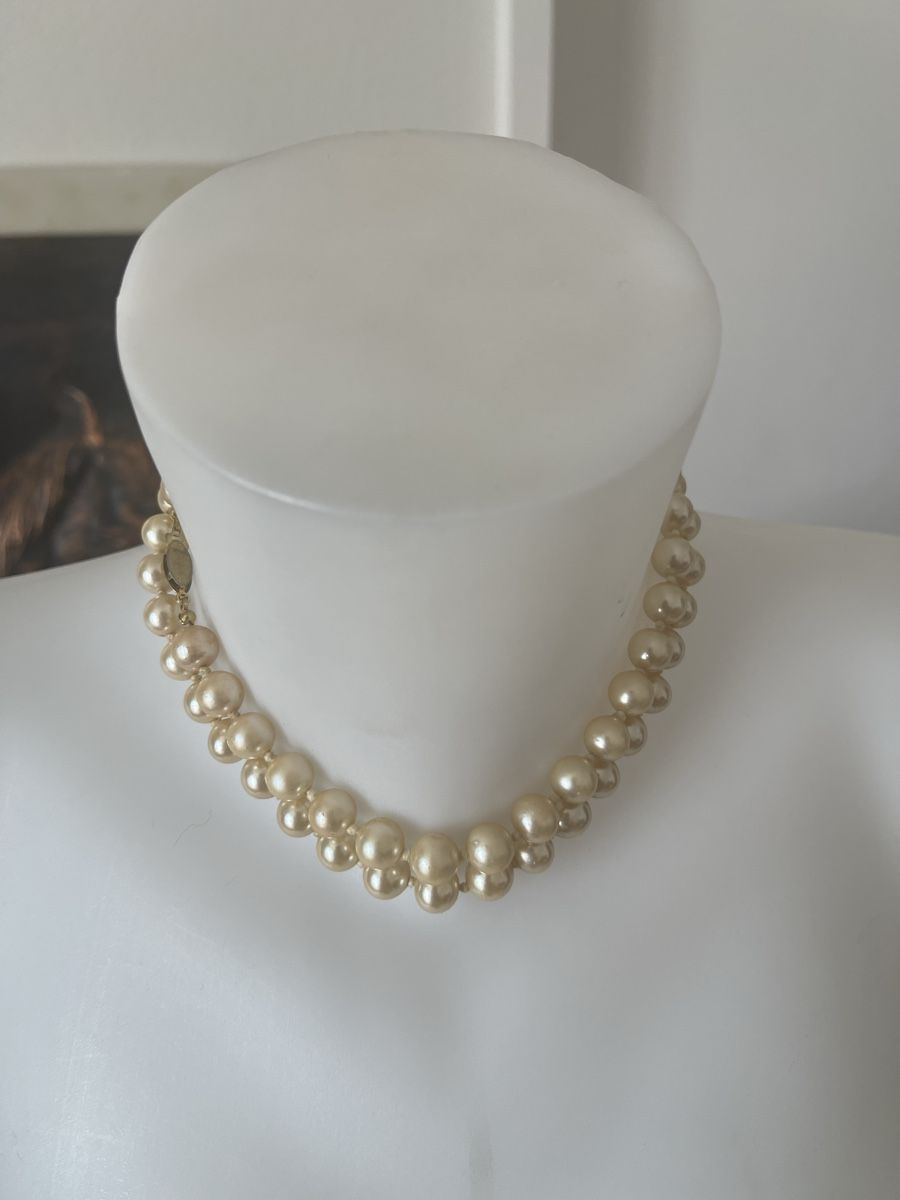 Ketten: Collier vintage 76 cm perles crème fermoir doré  – Gebraucht aus Kloten von Vermicelles 3