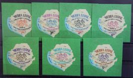 Sierra Leone British Lot mit alten Werten V