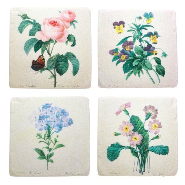 Sottobicchieri: Vintage Flower Untersetzer – Nuovo e nell'imballaggio originale da HORGEN venduto da starworld