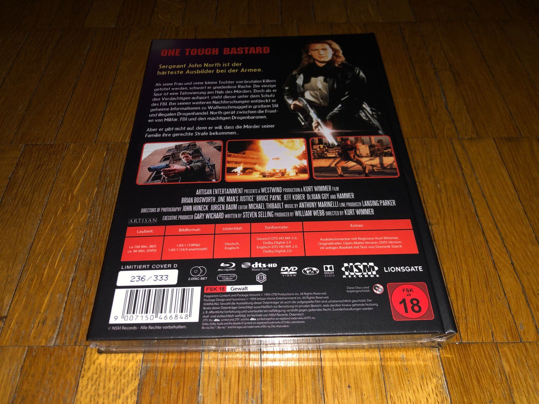 Alle DVDs: One Tough Bastard - MEDIABOOK - D - UNCUT – Neu und originalverpackt aus Basel von havsok 1