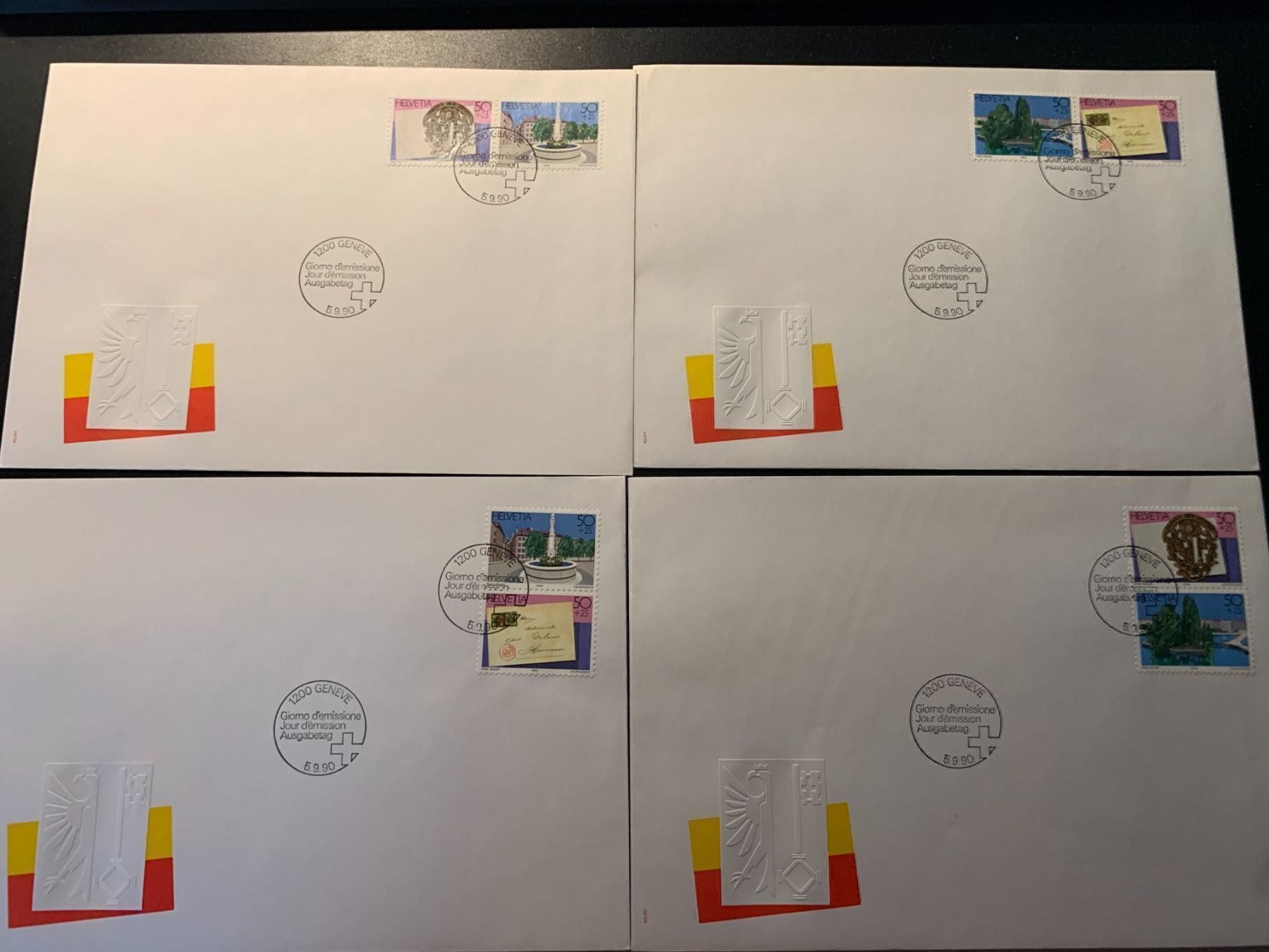 Tutti i francobolli: 4 FDC ZH selten / einzel C5 – Nuovo (secondo la descrizione) da Arch venduto da Seil818