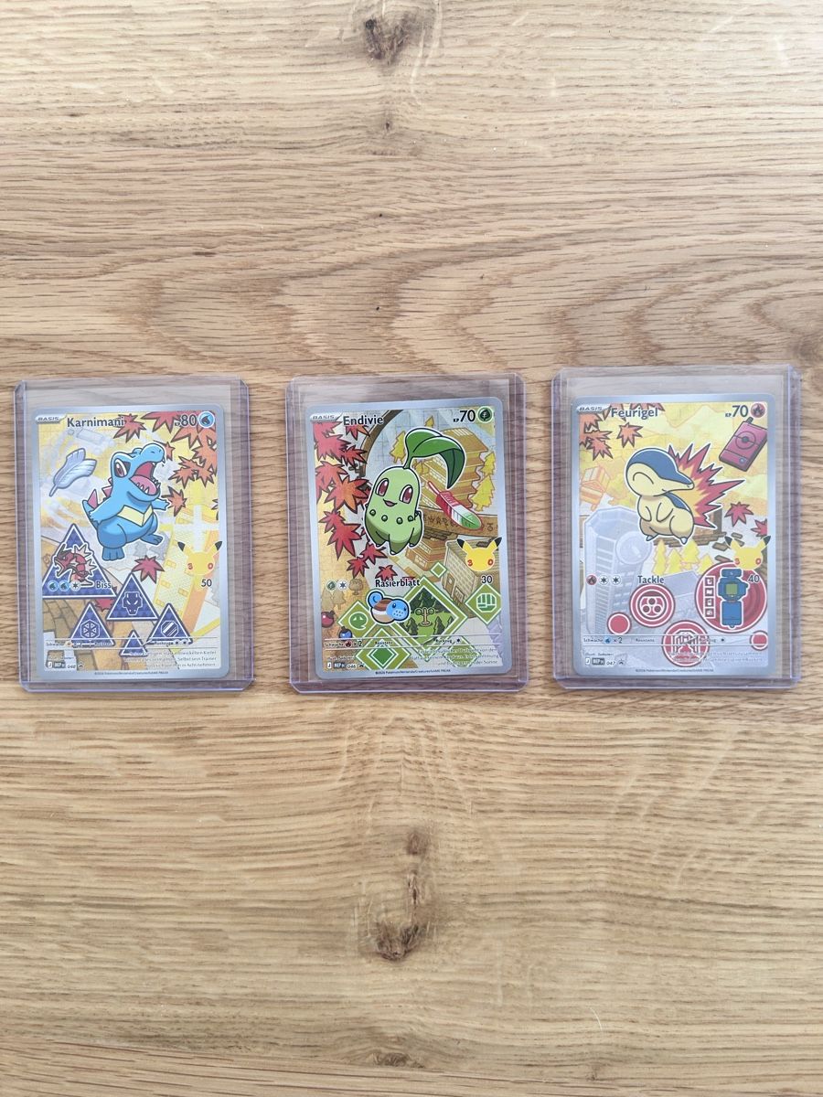 Pokémon Sammelbilder & Trading cards: Erste Partner DE Karnimanie/Endivie/Feurigel  – Neu (gemäss Beschreibung) aus Grüsch von Giani03