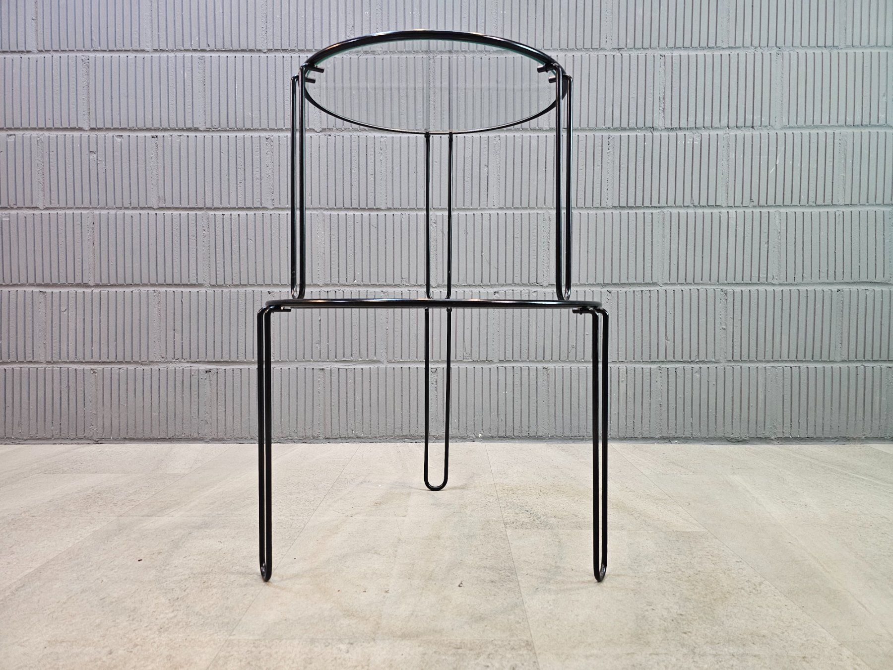 Tavoli: 1980 Wire Nesting Tables, Satztisch, Coffee-Table Glastische – Usato da Nottwil venduto da Wondewa-Shop 6