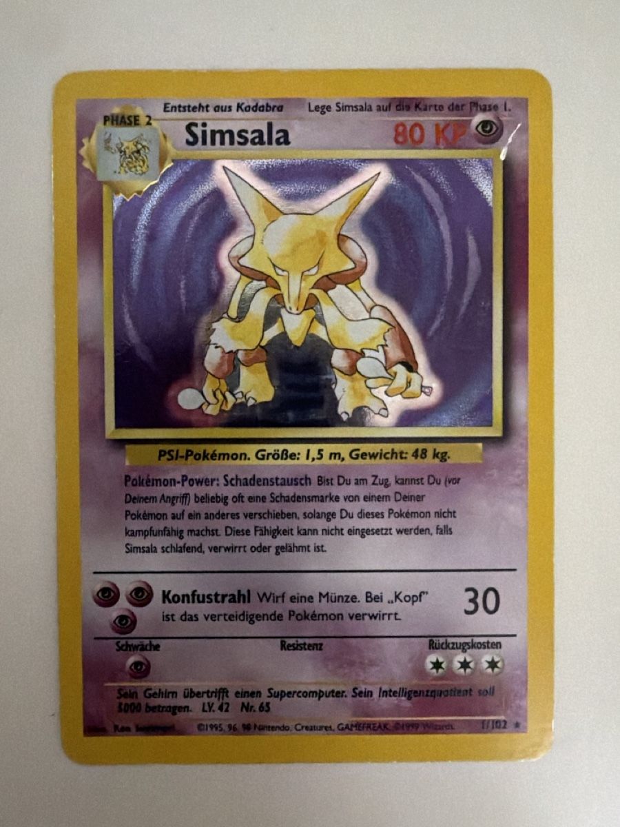 Cartoline: Simsala Holo 1999 Base Set – Usato da Muri AG venduto da SellingCards