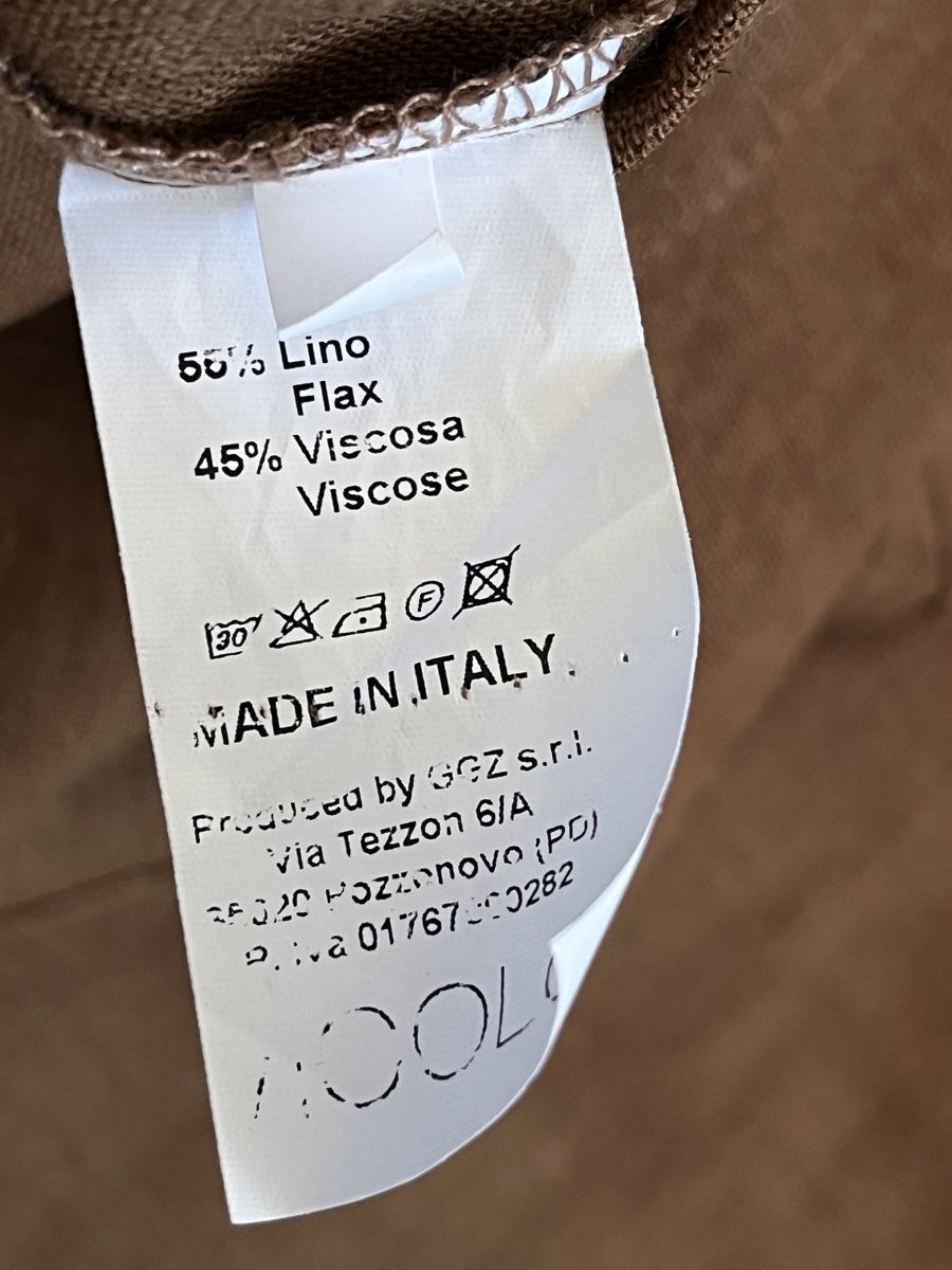 Giacche: Vicolo Leinen Jacke Braun Gr. S – Usato da Zürich venduto da Kleanthy 3